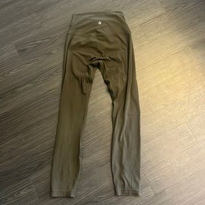 Dark Green Lululemon Align Leggings Size 4 25 inch length